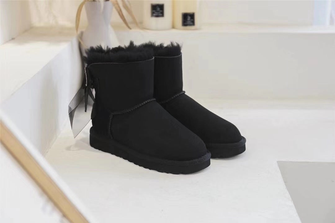 Black 3-in-1 Convertible Snow Boots