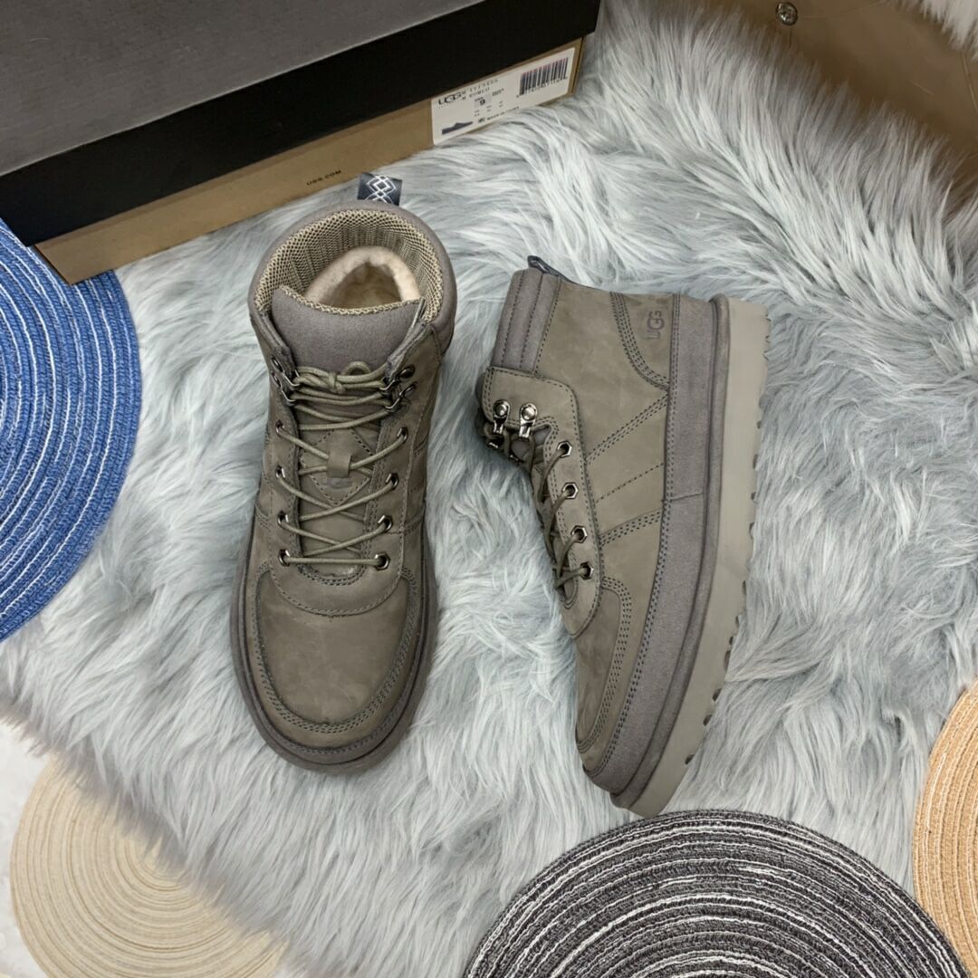 Grey Men’s Casual Lace-Up Shoes – In Stock