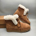Chestnut Mid-Top Lace-Up Casual Sneakers – In Stock