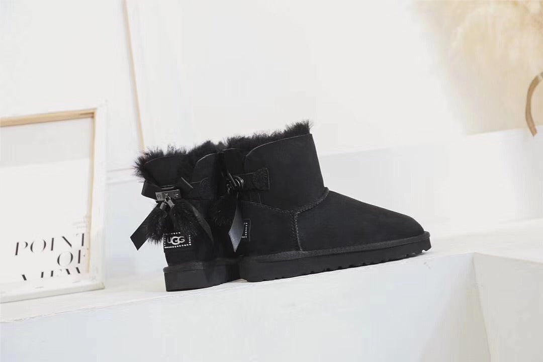 Black 3-in-1 Convertible Snow Boots