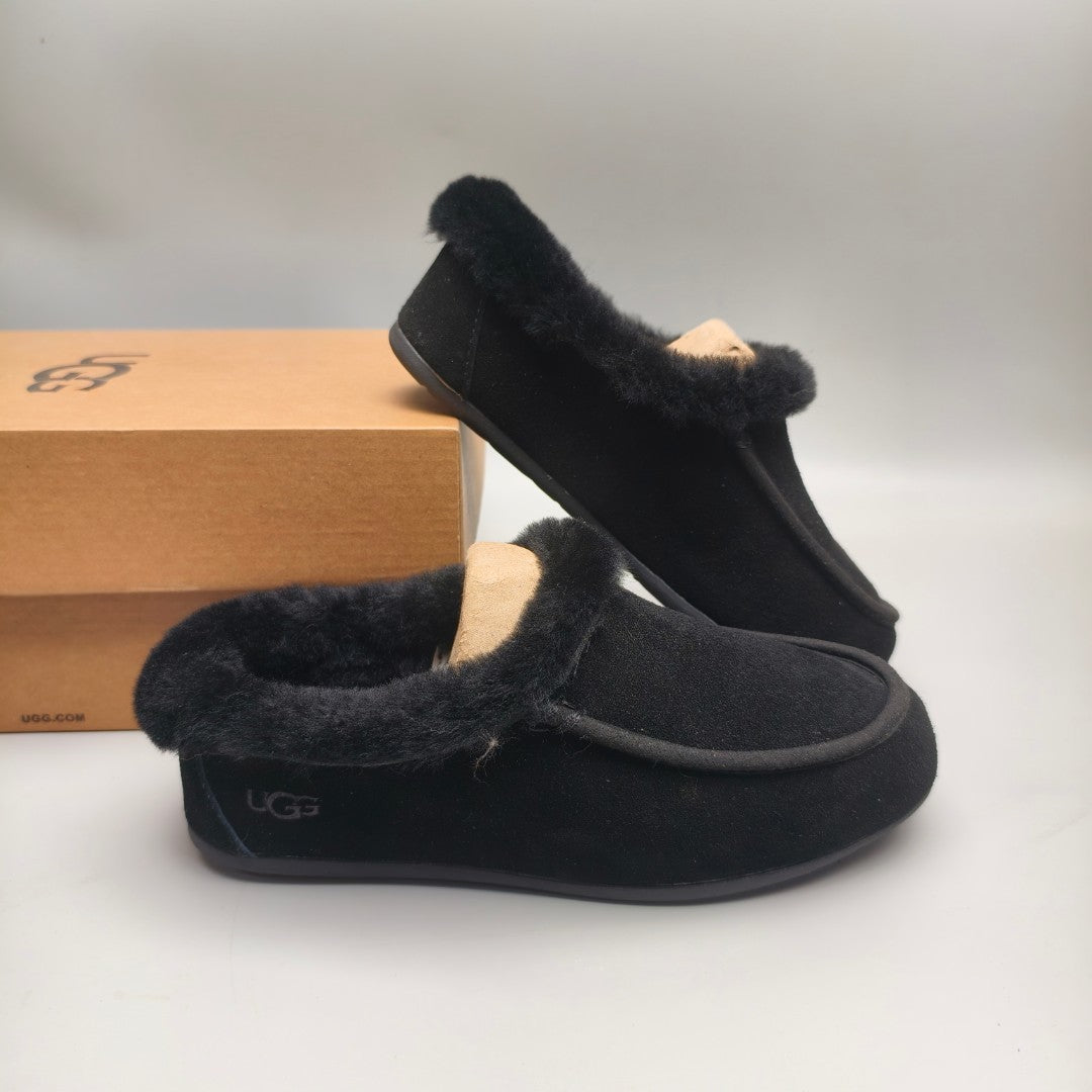 Black Slip-On Casual Home Loafers – In Stock