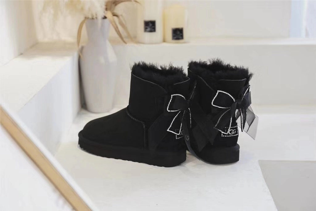 Black 3-in-1 Convertible Snow Boots