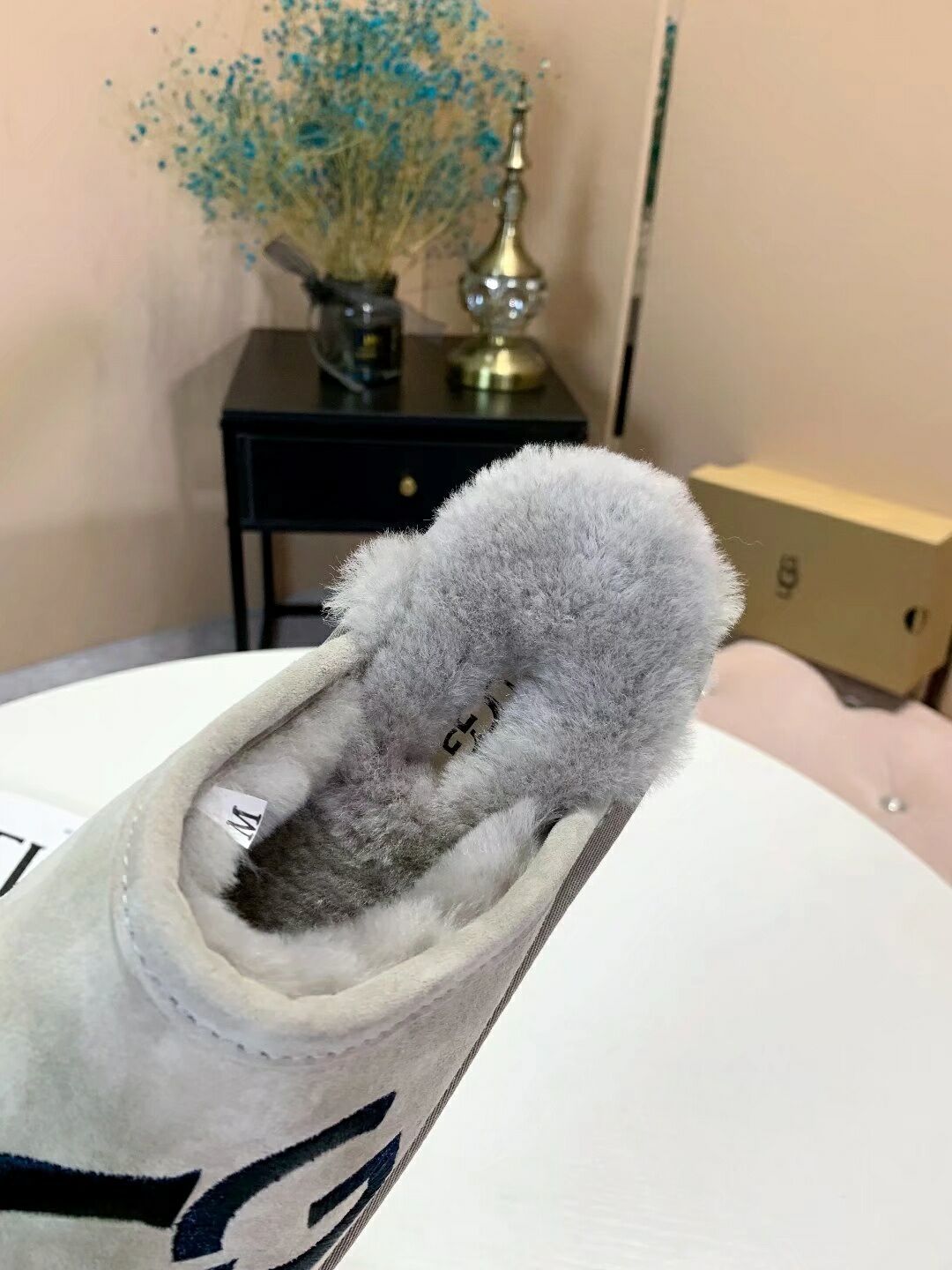 Grey G-Style Indoor Slippers – In Stock
