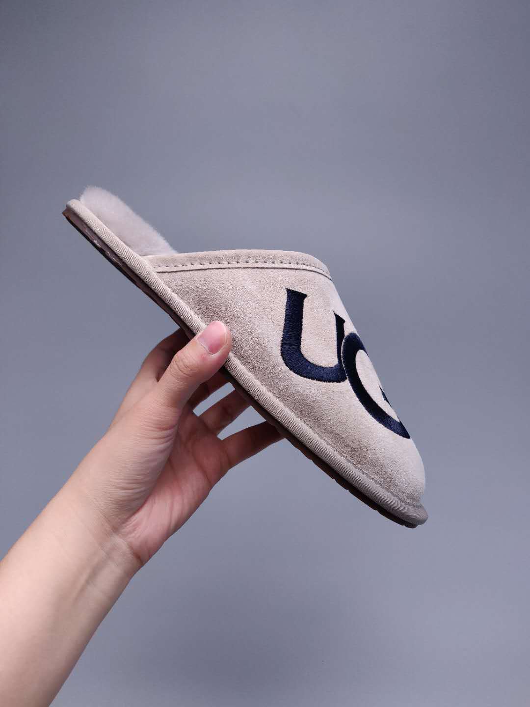 Grey G-Style Indoor Slippers – In Stock