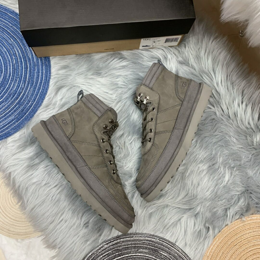 Grey Men’s Casual Lace-Up Shoes – In Stock