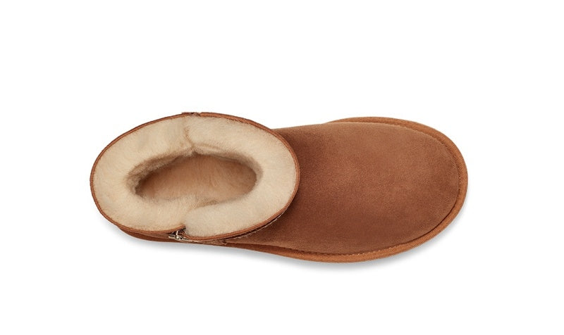 Chestnut Side-Zip Ankle Boots – In Stock