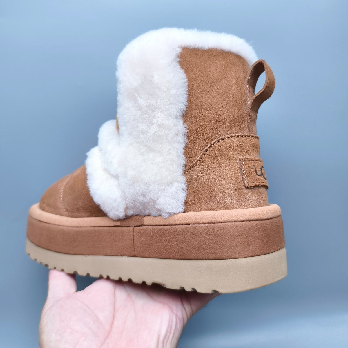 Chestnut Caterpillar Chunky Sole Mid-Top Casual Shoes – In Stock