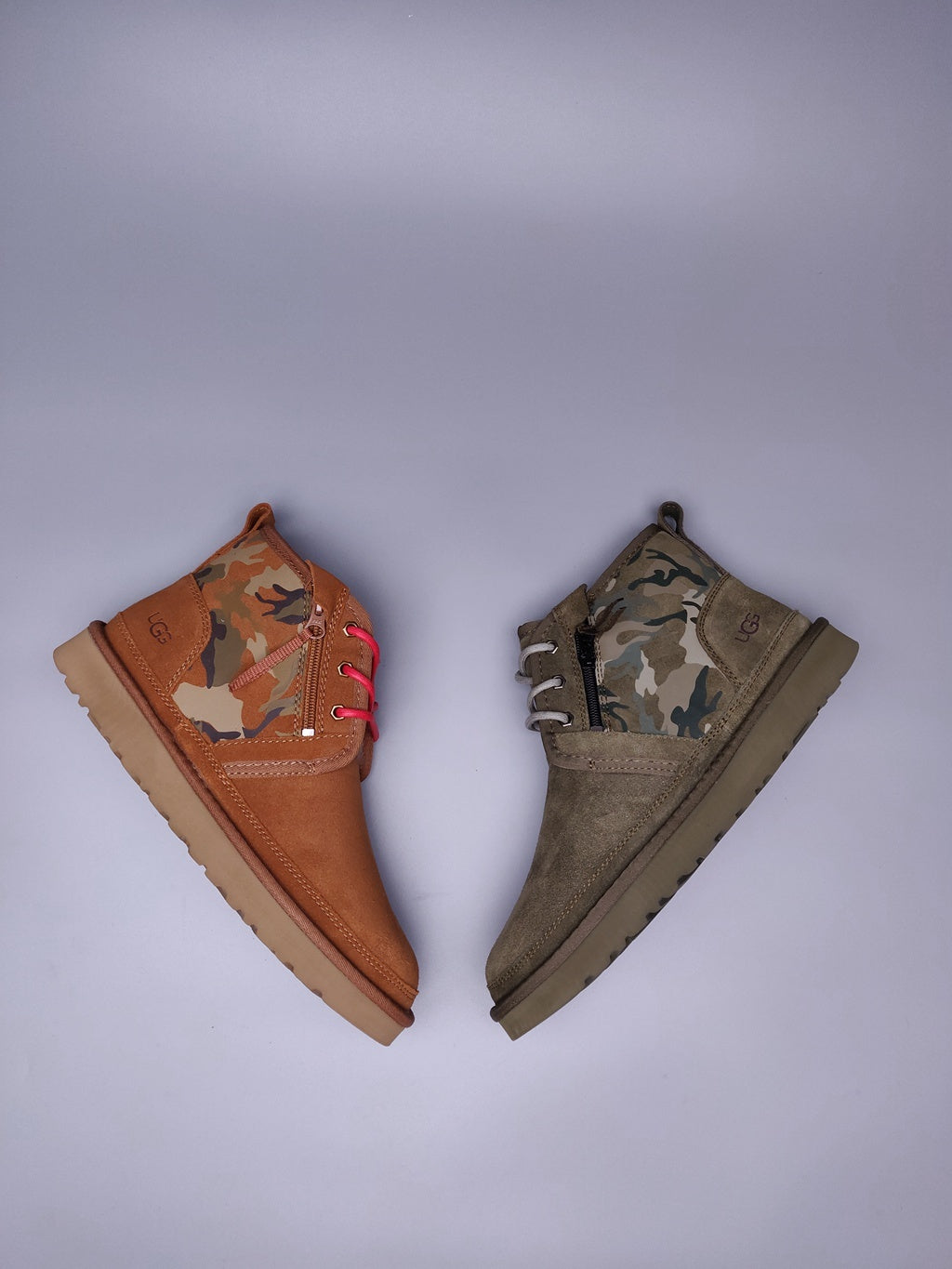 Military Green Color-Block Camo Men’s Sneakers – In Stock