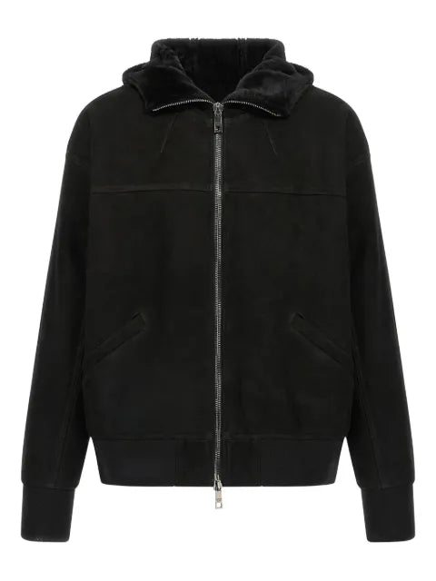 Giorgio Brato hooded leather jacket