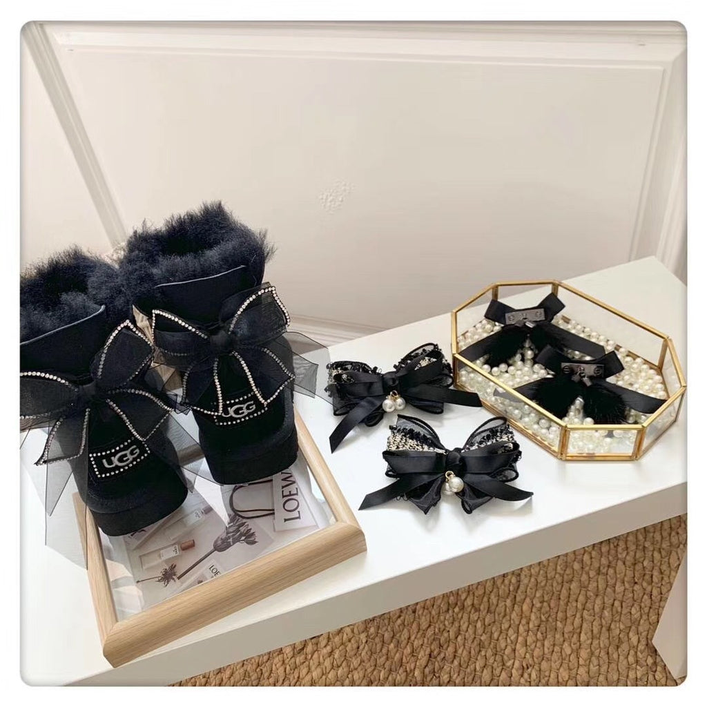 Black 3-in-1 Convertible Snow Boots