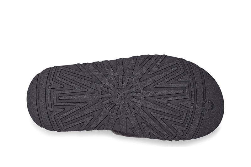 Grey Disco Fluffy Sandals – In Stock