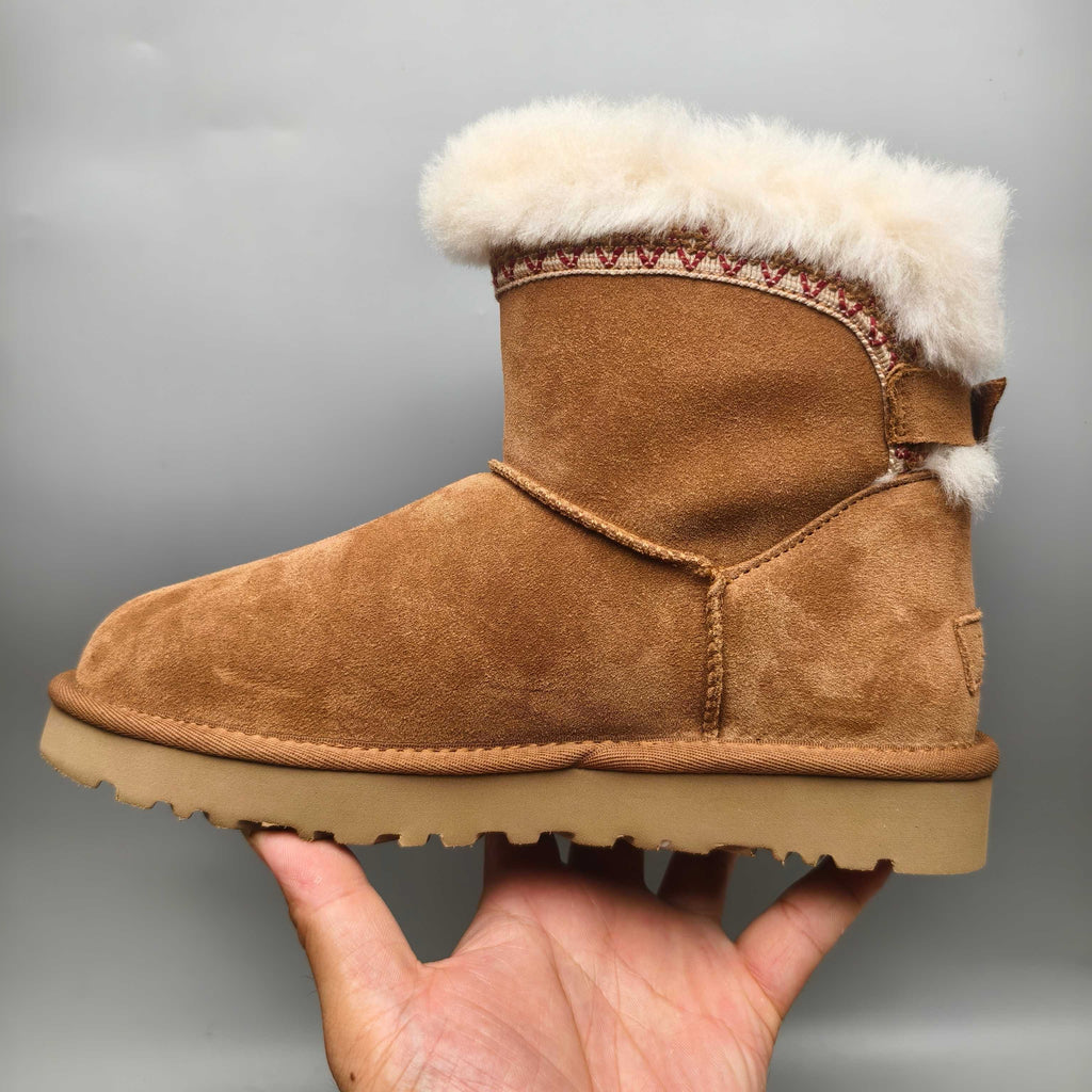 Chestnut Ethnic Style Back-Strap Sneakers – In Stock