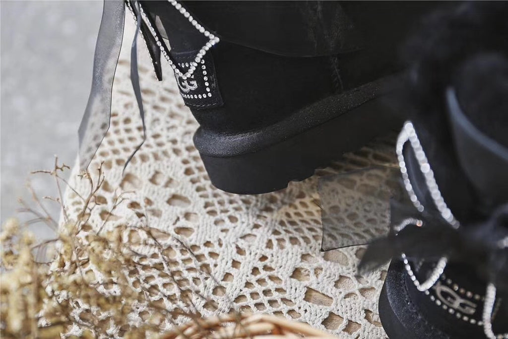 Black 3-in-1 Convertible Snow Boots