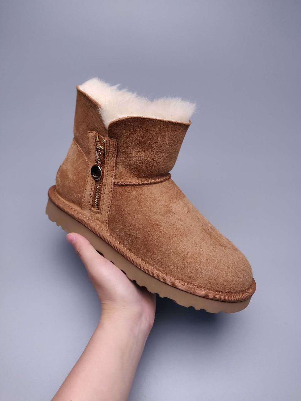 Chestnut Side-Zip Ankle Boots – In Stock