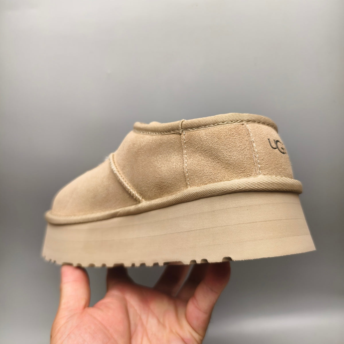 Sand Mary Jane Thick-Sole Fashion Shoes – In Stock