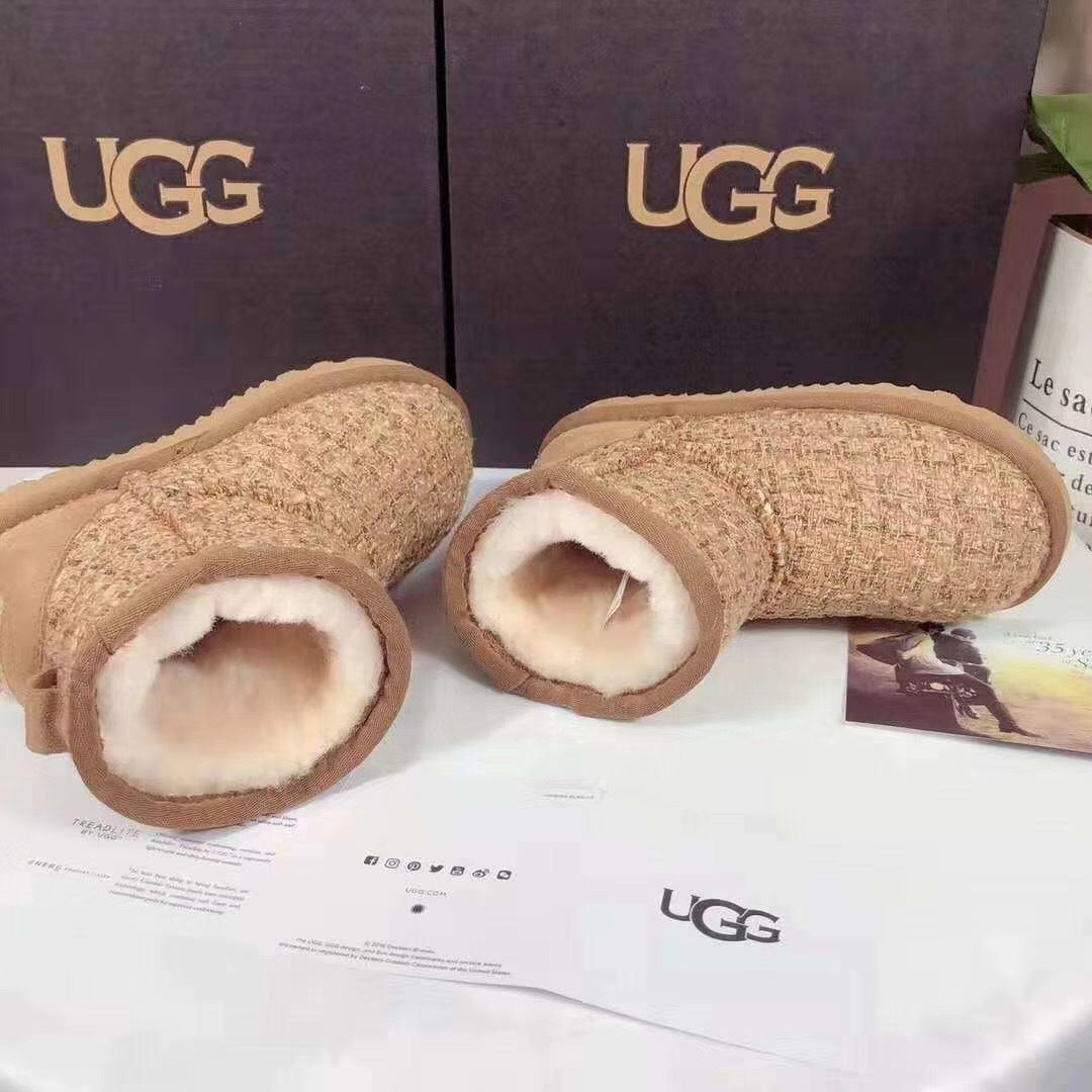 Chic Chestnut Kids Chanel-Style Snow Boots