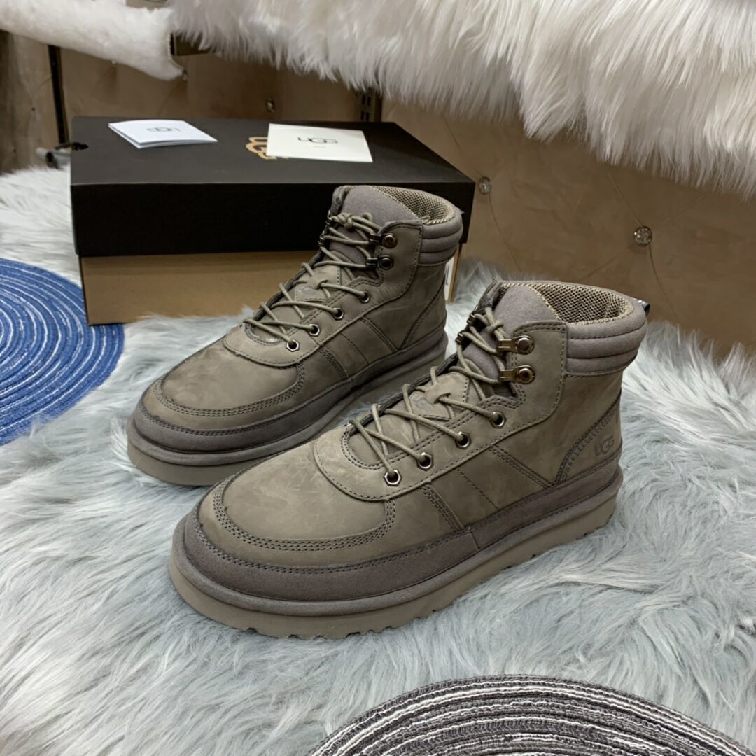 Grey Men’s Casual Lace-Up Shoes – In Stock