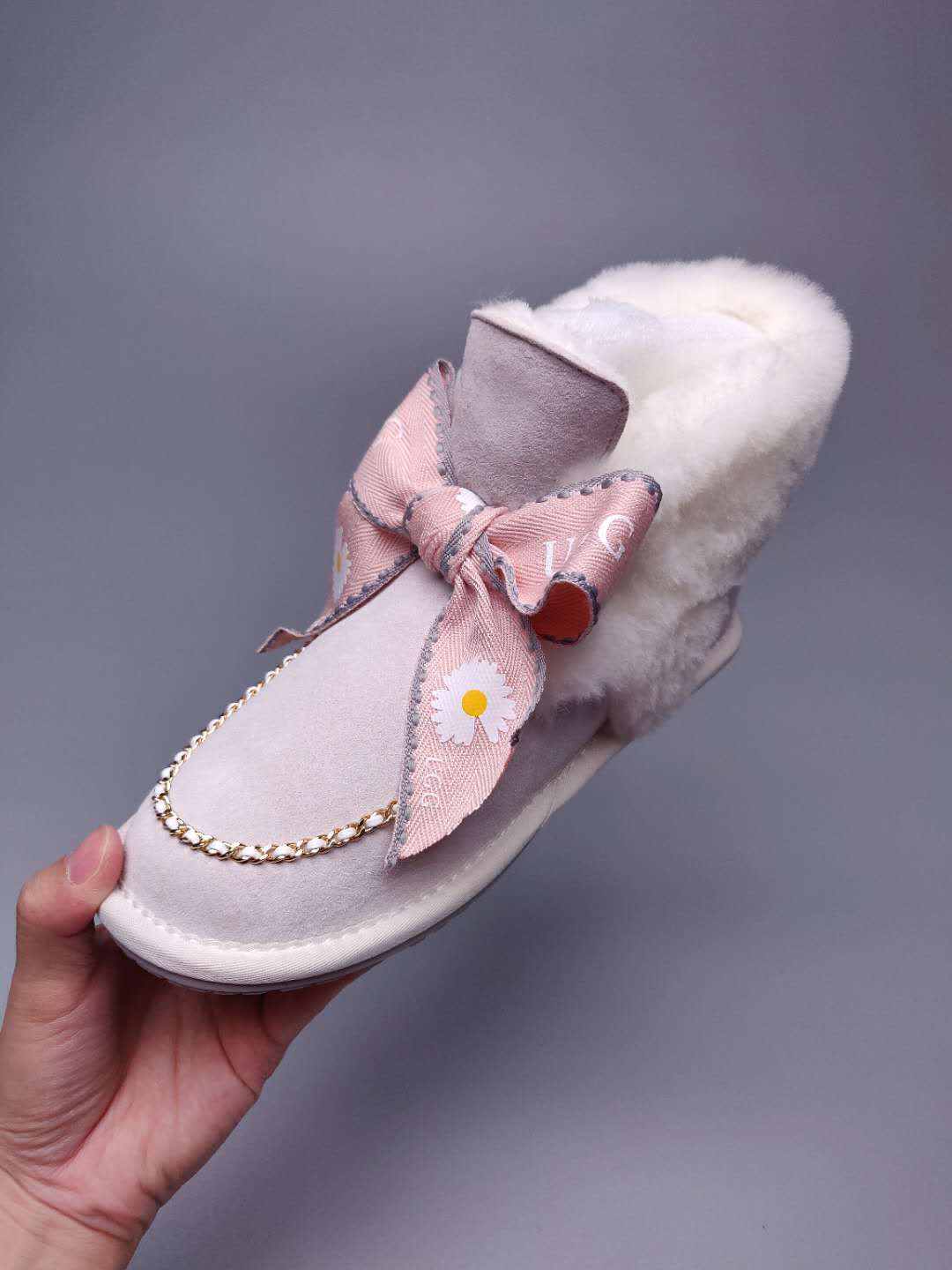 Milkshake White Daisy Chain Ribbon Shoes – In Stock