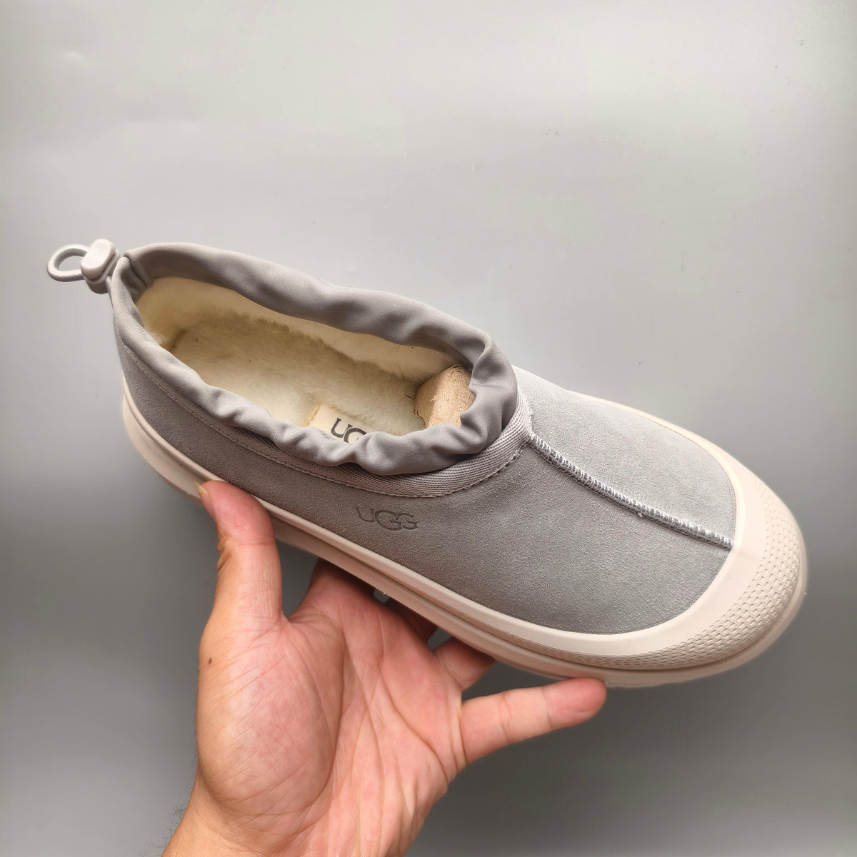 Light Grey Slip-On Casual Streetwear Sneakers – In Stock