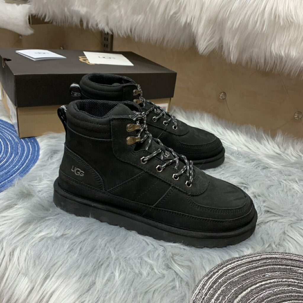 Black Men’s Casual Lace-Up Shoes – In Stock