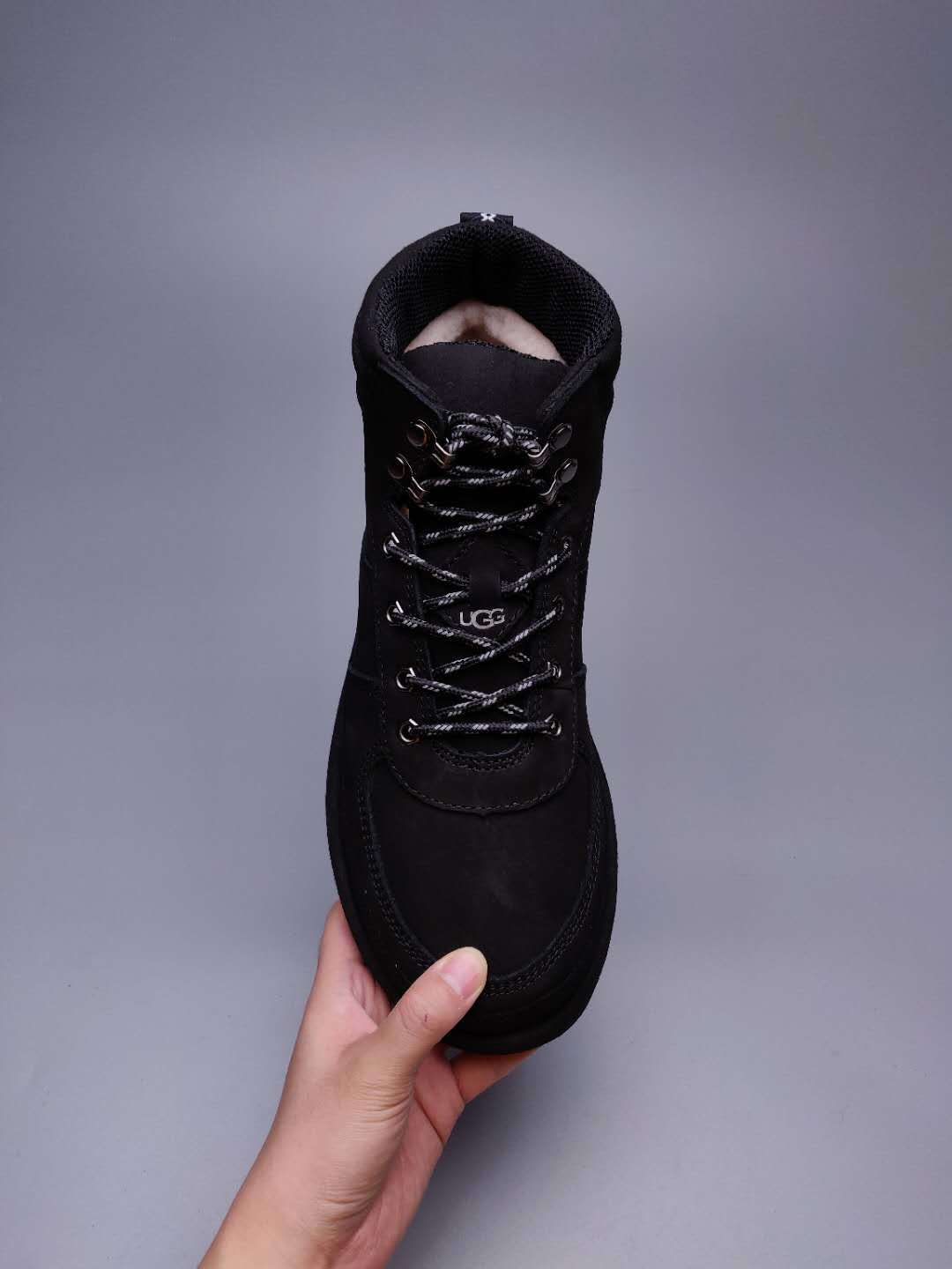 Black Men’s Casual Lace-Up Shoes – In Stock