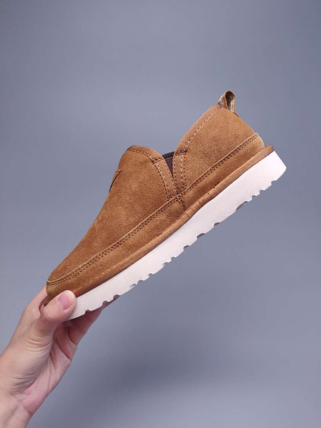 Chestnut Men’s Slip-On Low-Top Sneakers – In Stock