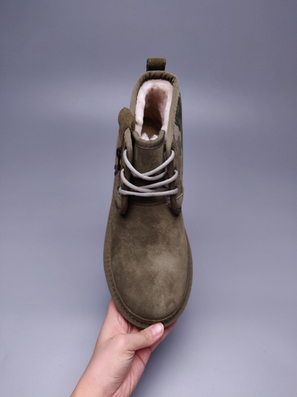 Military Green Color-Block Camo Men’s Sneakers – In Stock