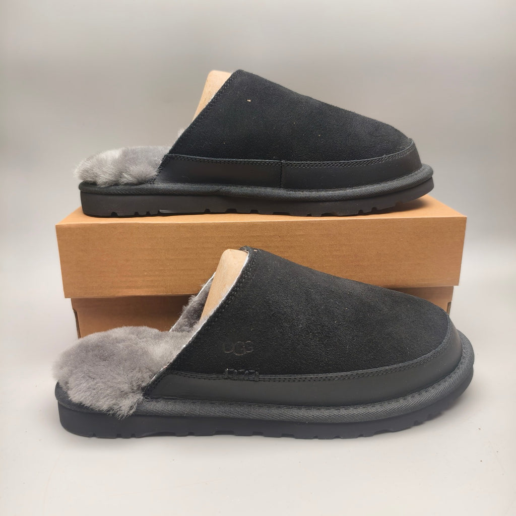 Black Ultra-Lightweight Casual Fluffy Slippers for Men – In Stock