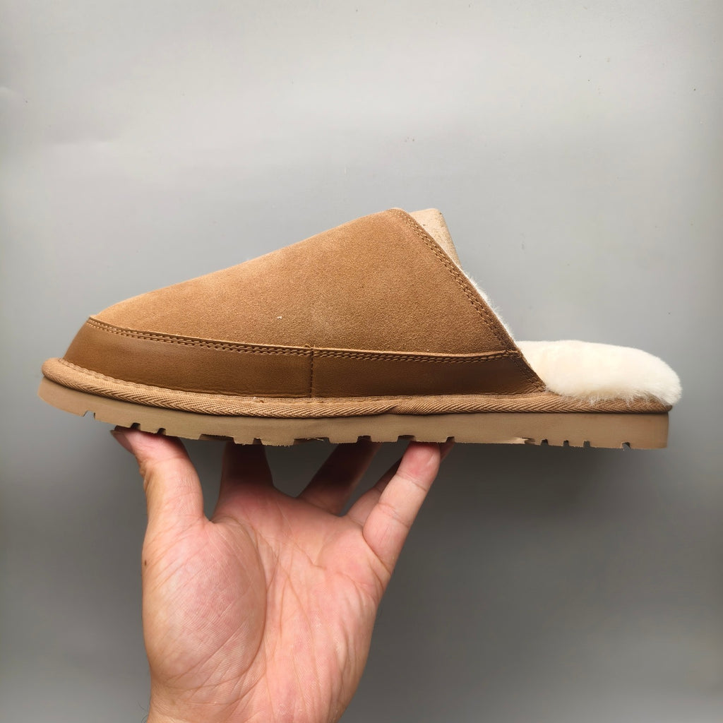 Chestnut Ultra-Lightweight Casual Fluffy Slippers for Men – In Stock