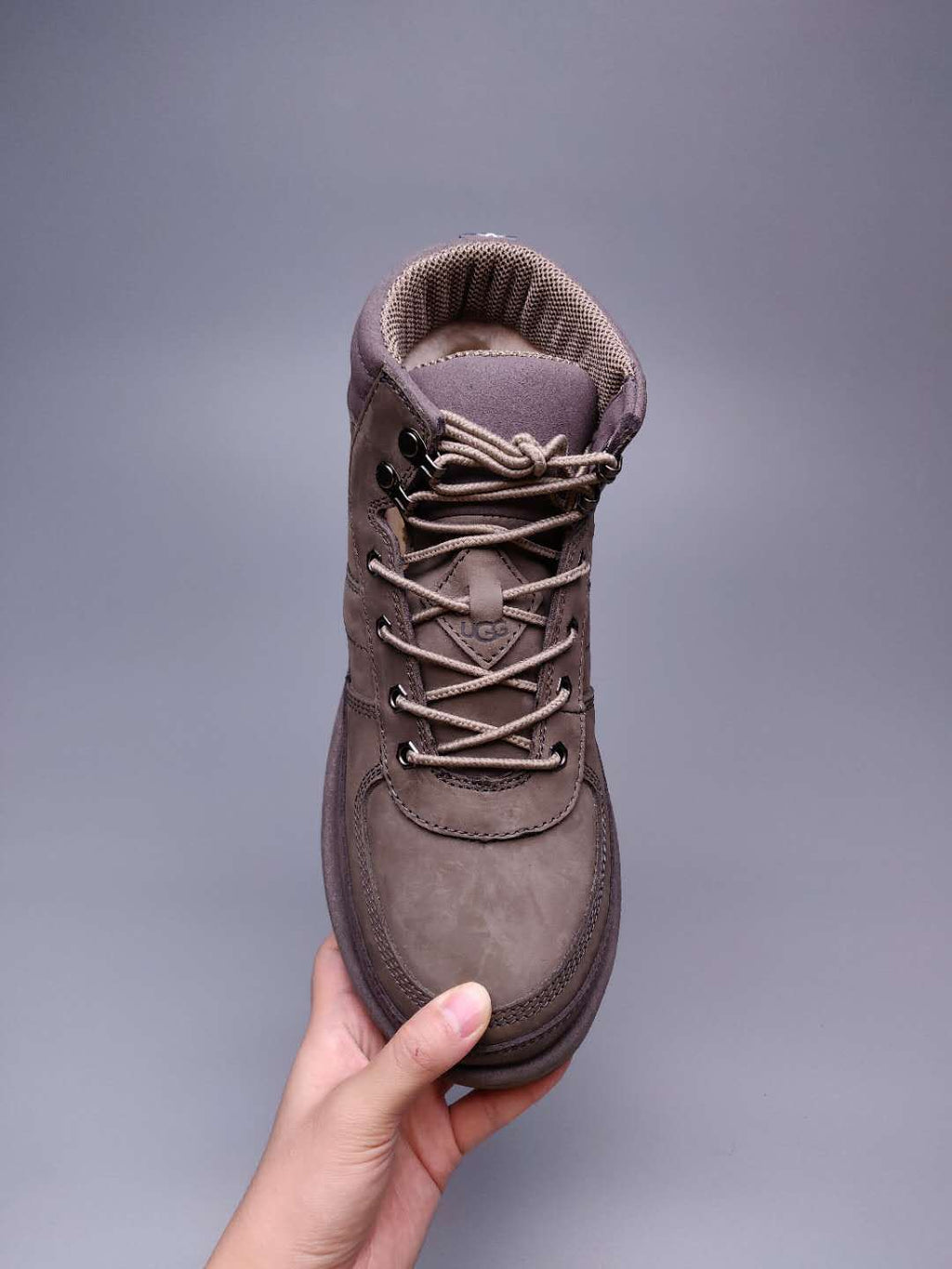 Grey Men’s Casual Lace-Up Shoes – In Stock