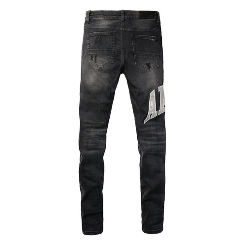 AMIRI Slim Fit Distressed Jeans – Full Length Denim