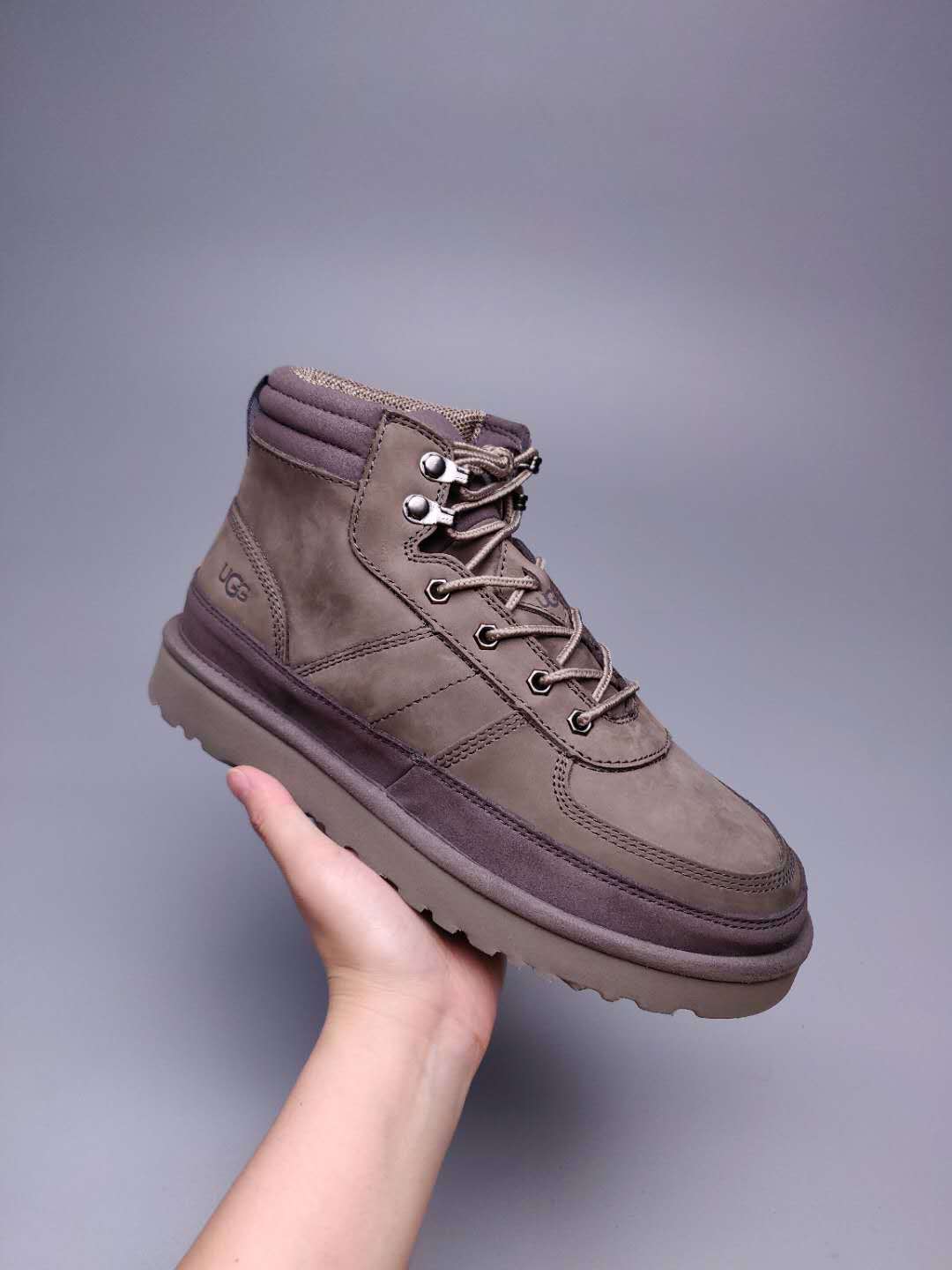 Grey Men’s Casual Lace-Up Shoes – In Stock