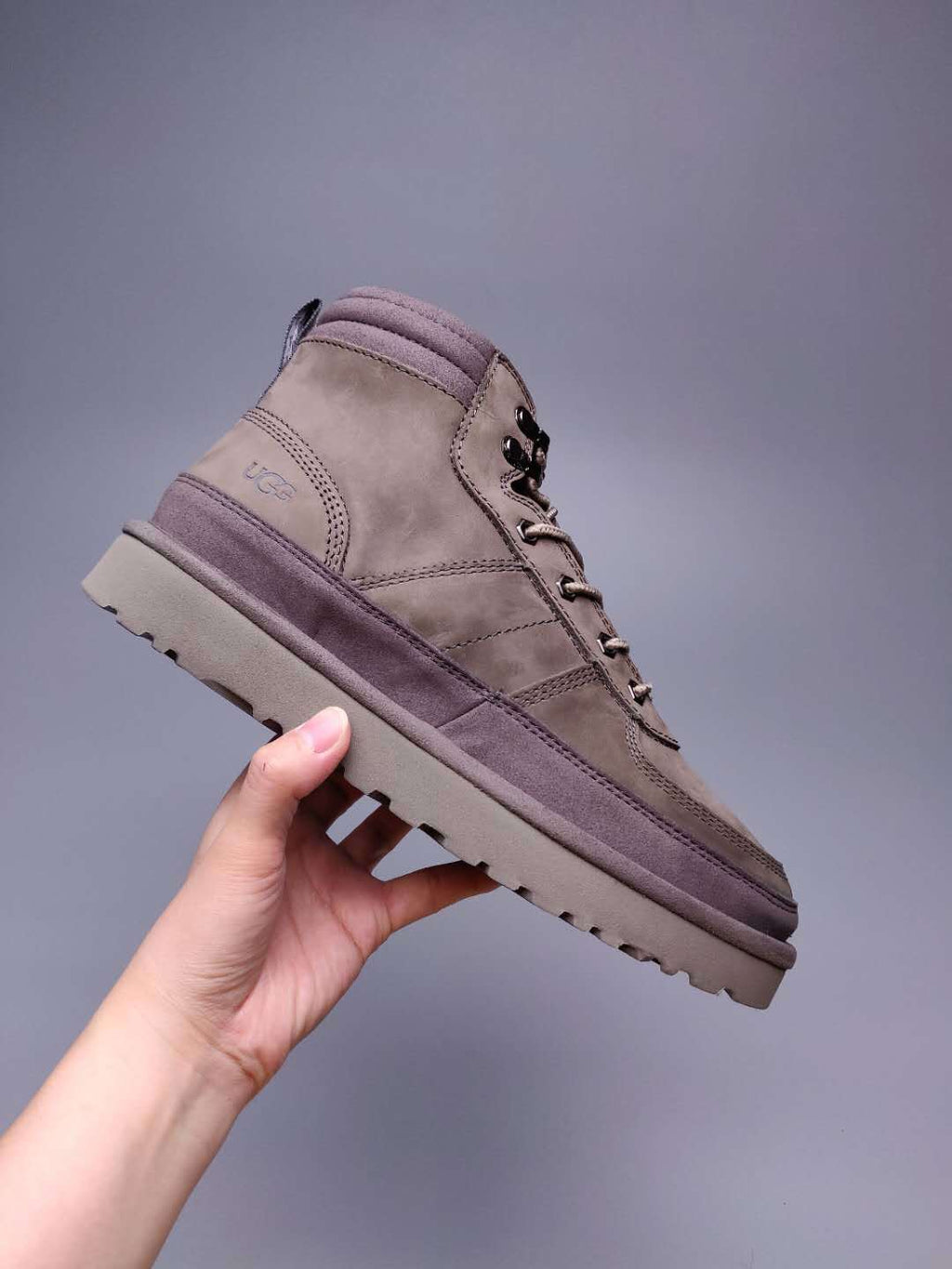 Grey Men’s Casual Lace-Up Shoes – In Stock
