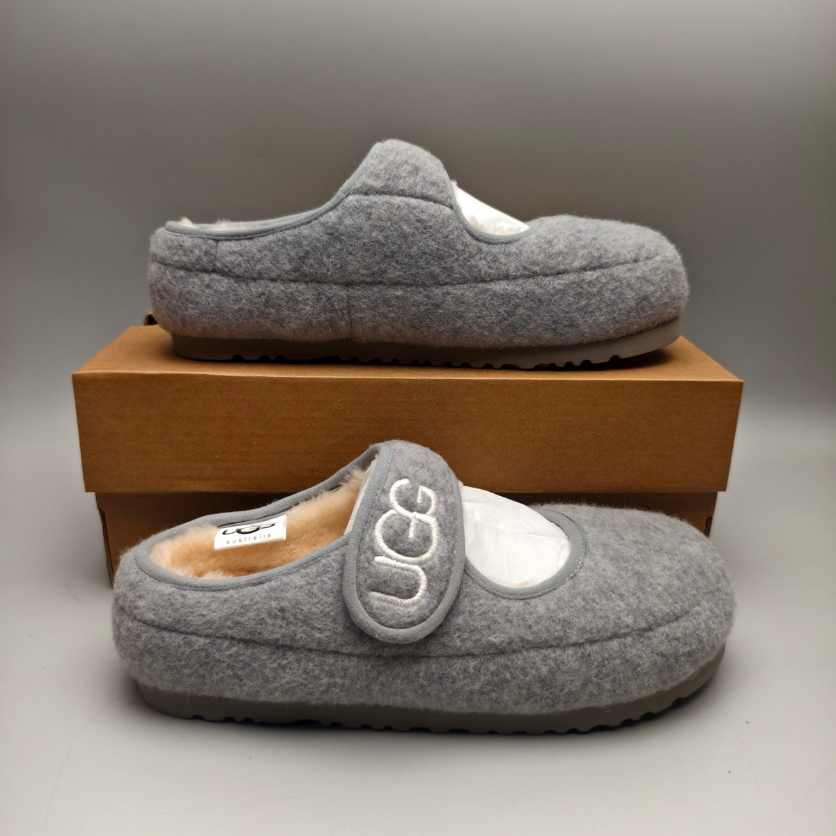 Grey Mary Jane Ultra-Lightweight Casual Shoes – In Stock