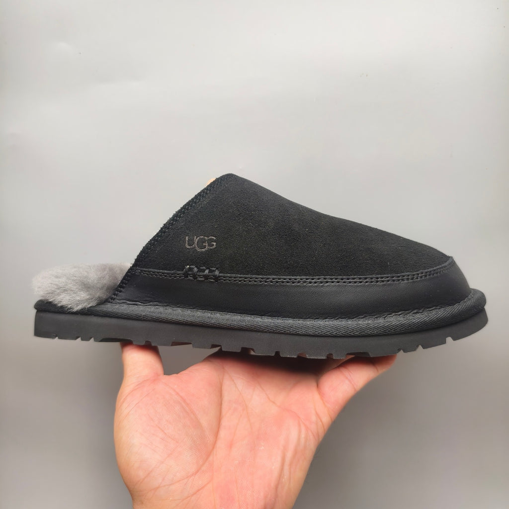 Black Ultra-Lightweight Casual Fluffy Slippers for Men – In Stock