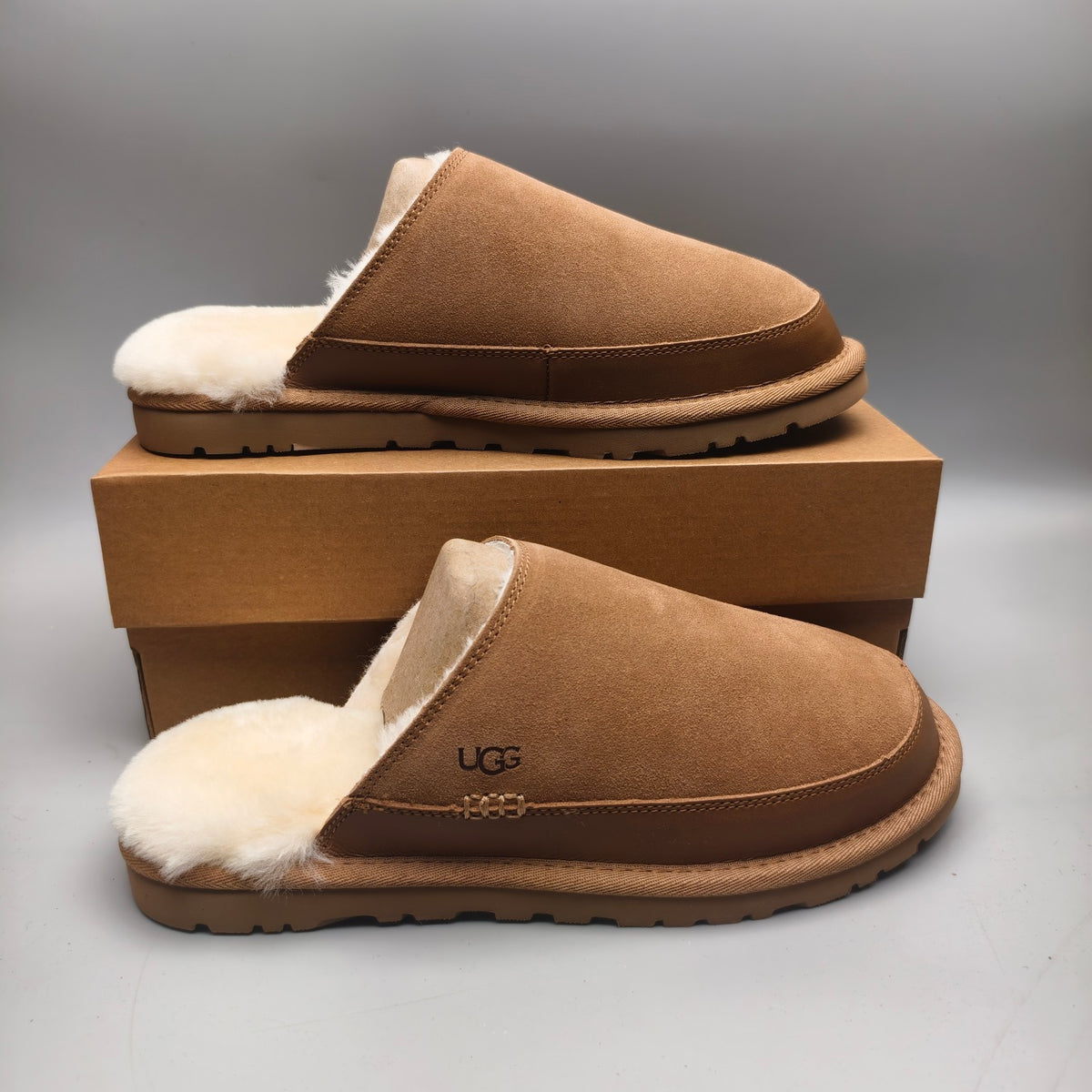 Chestnut Ultra-Lightweight Casual Fluffy Slippers for Men – In Stock