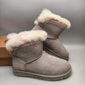 Grey Ethnic Style Back-Strap Sneakers – In Stock