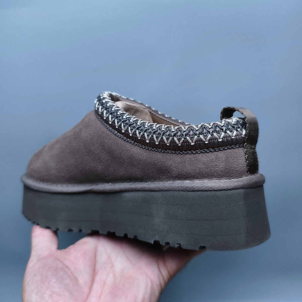 Walnut Brown Ethnic Style Chunky Sole Casual Shoes – In Stock