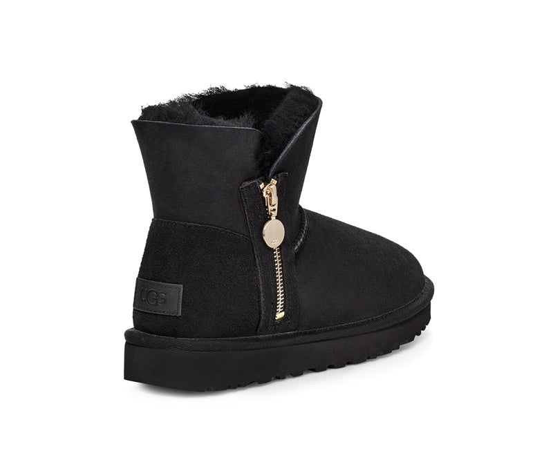 Black Side-Zip Ankle Boots – In Stock
