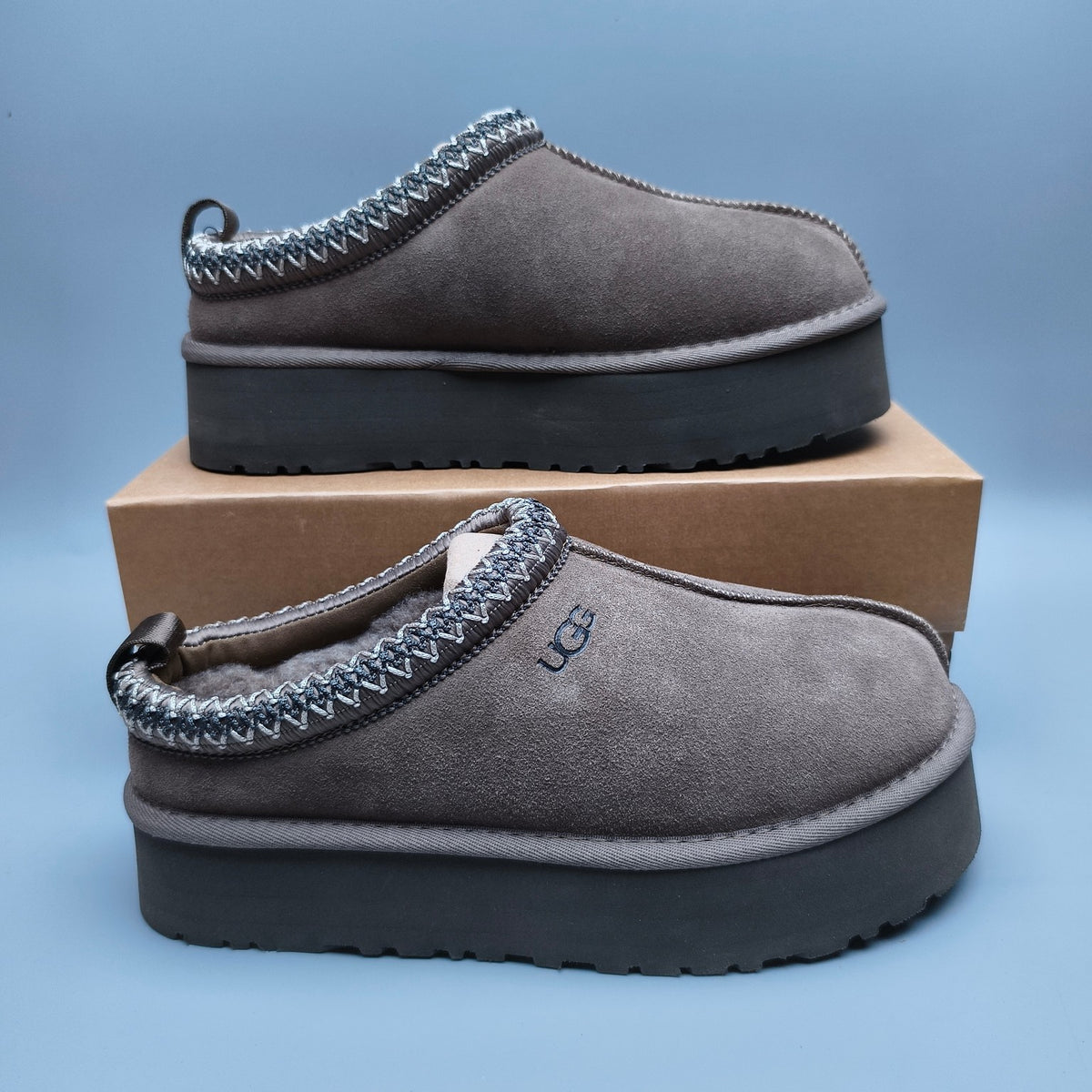 Walnut Brown Ethnic Style Chunky Sole Casual Shoes – In Stock