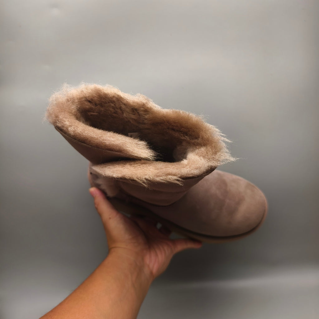 Walnut Brown Wedge Platform Mid-Calf Fashion Boots – Women’s | In Stock