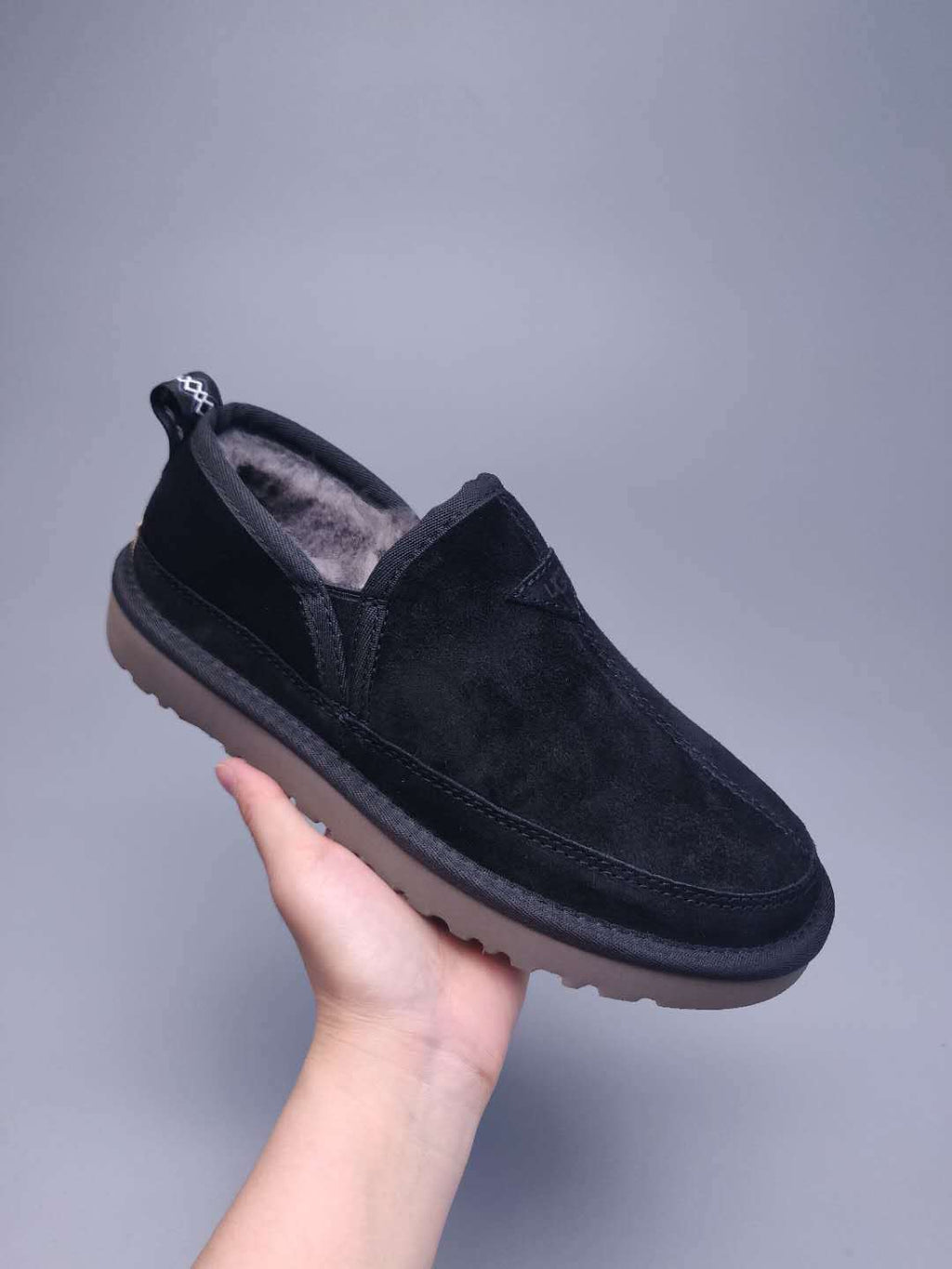 Black Men’s Slip-On Low-Top Sneakers – In Stock