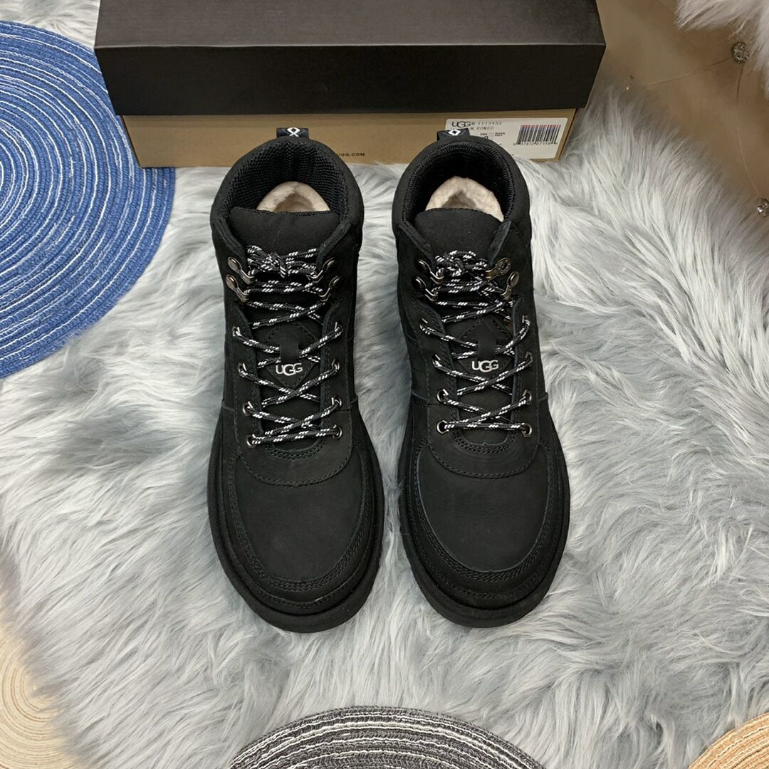 Black Men’s Casual Lace-Up Shoes – In Stock