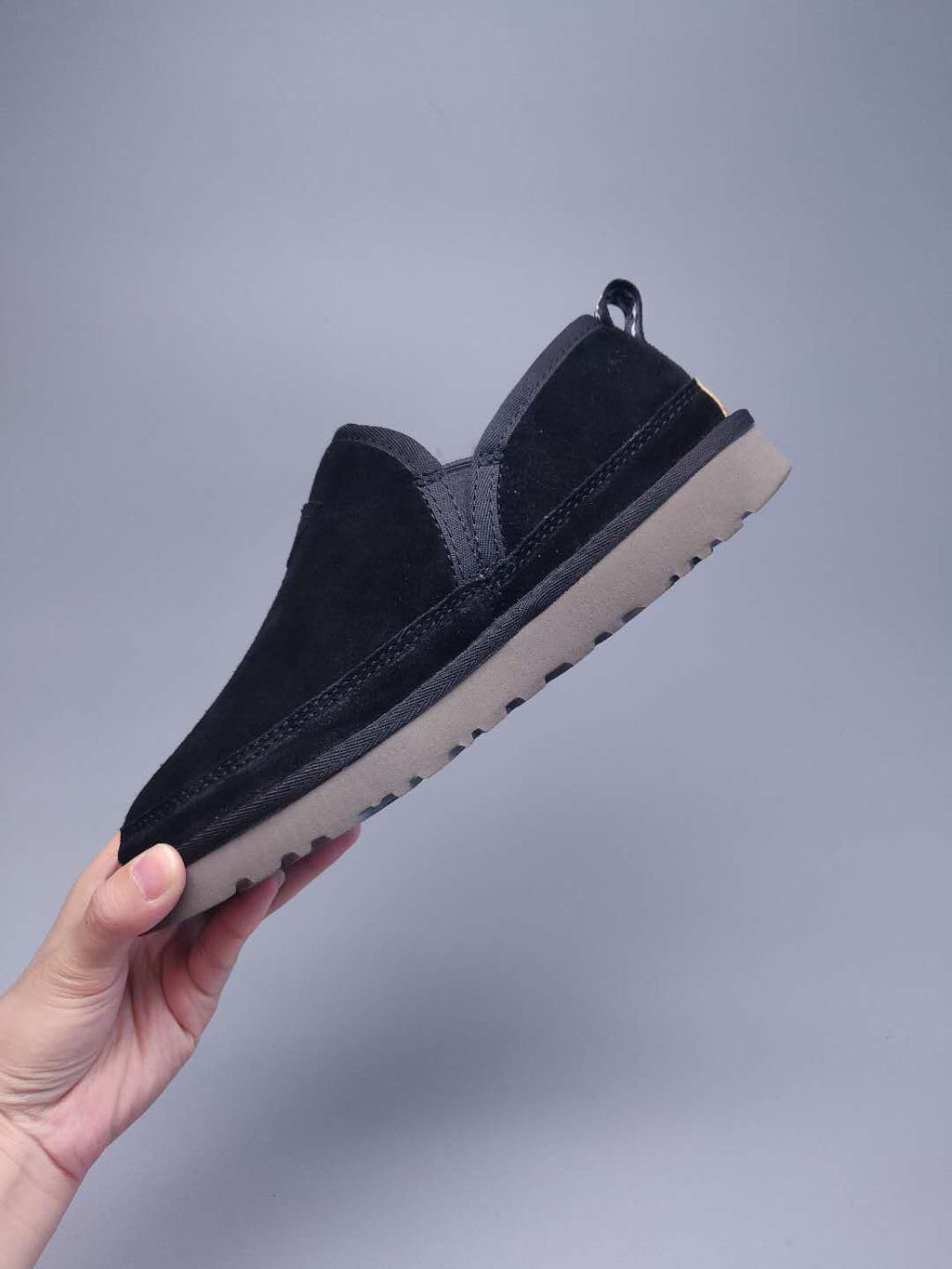 Black Men’s Slip-On Low-Top Sneakers – In Stock