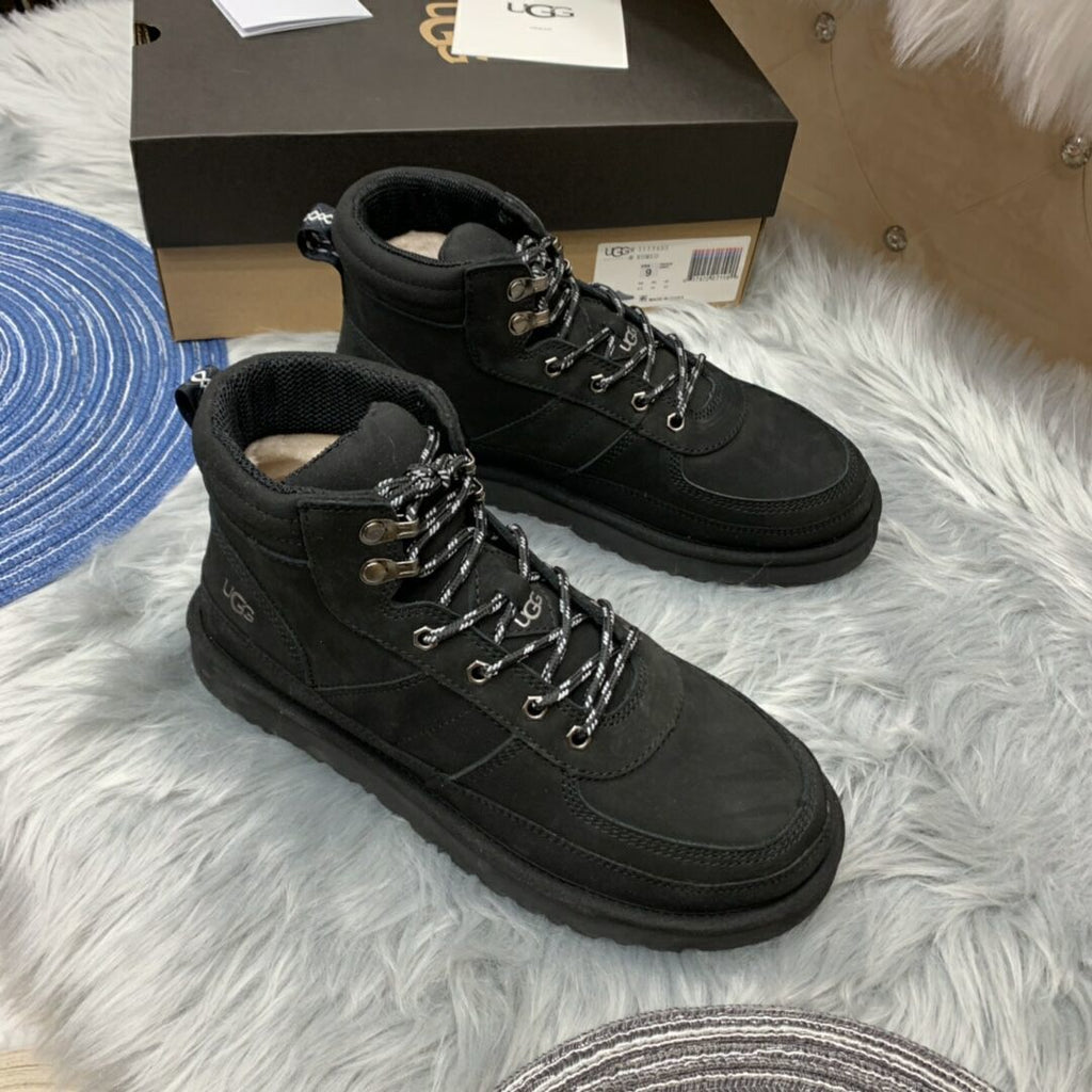 Black Men’s Casual Lace-Up Shoes – In Stock