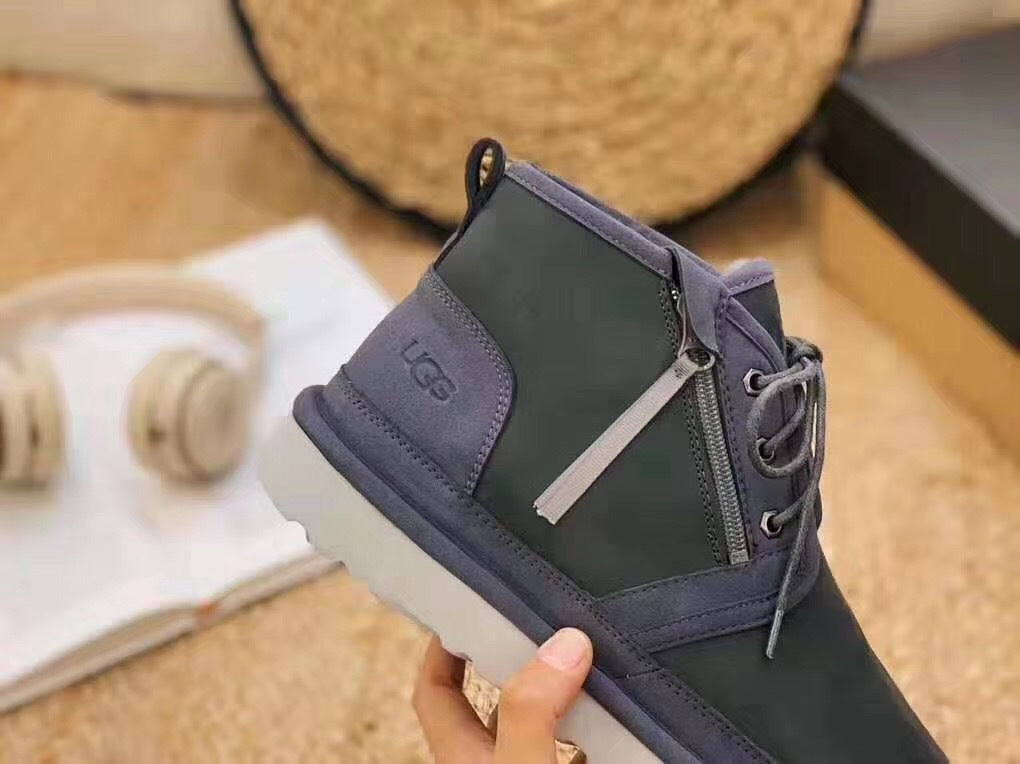 Dark Grey Neum Zip-Up Sneakers – New Upgraded Edition