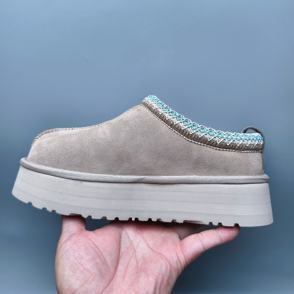 Beige Ethnic Style Chunky Sole Casual Shoes – In Stock