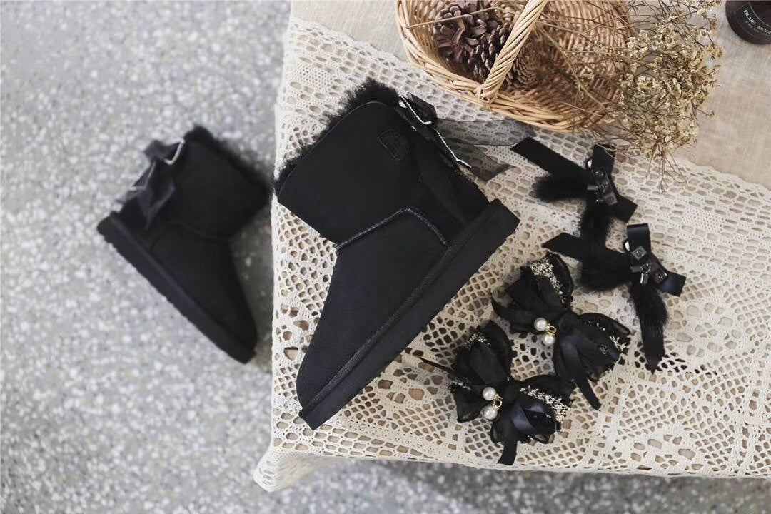 Black 3-in-1 Convertible Snow Boots