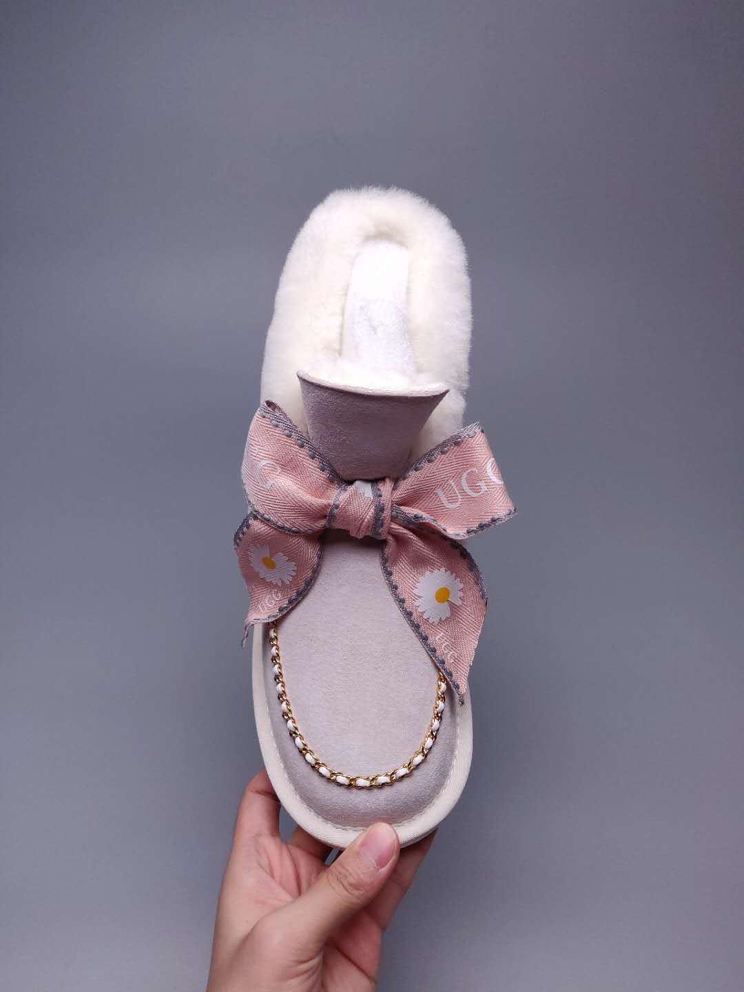 Milkshake White Daisy Chain Ribbon Shoes – In Stock