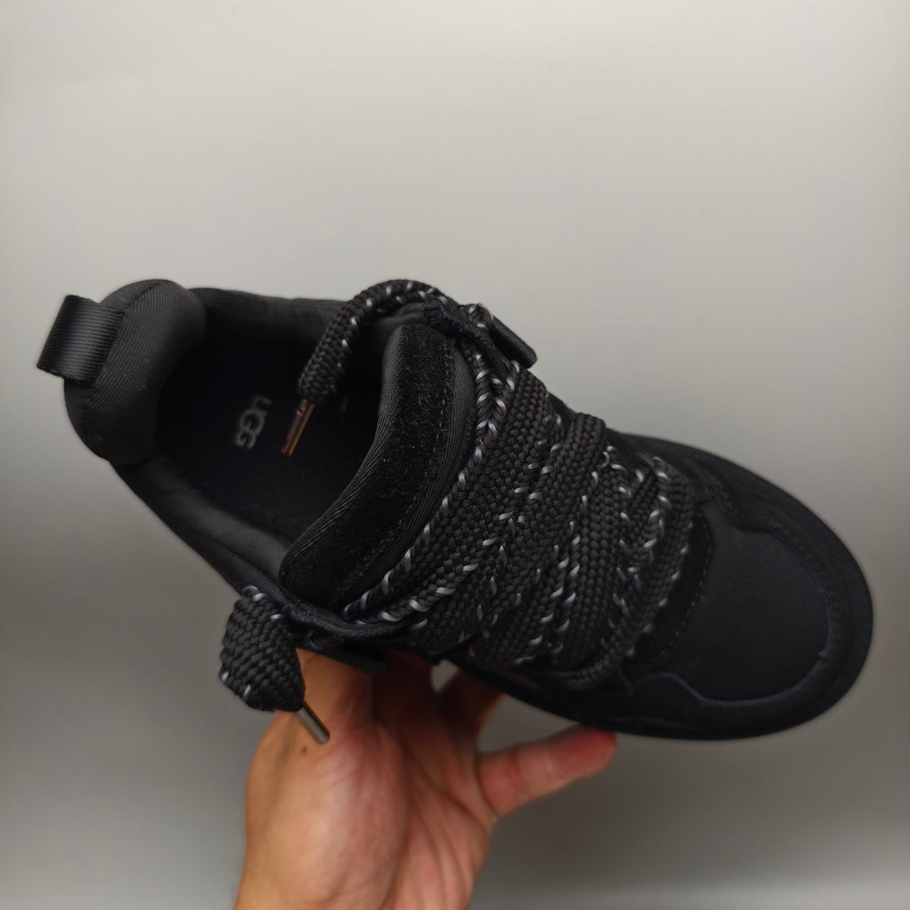 Black Chunky Dad Sneakers – Lace-Up Casual Style | In Stock